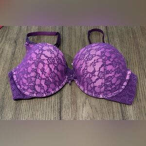 Victoria's Secret Purple Push-Up Lace Bra